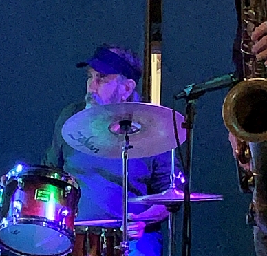 Michael Lofton playing drums